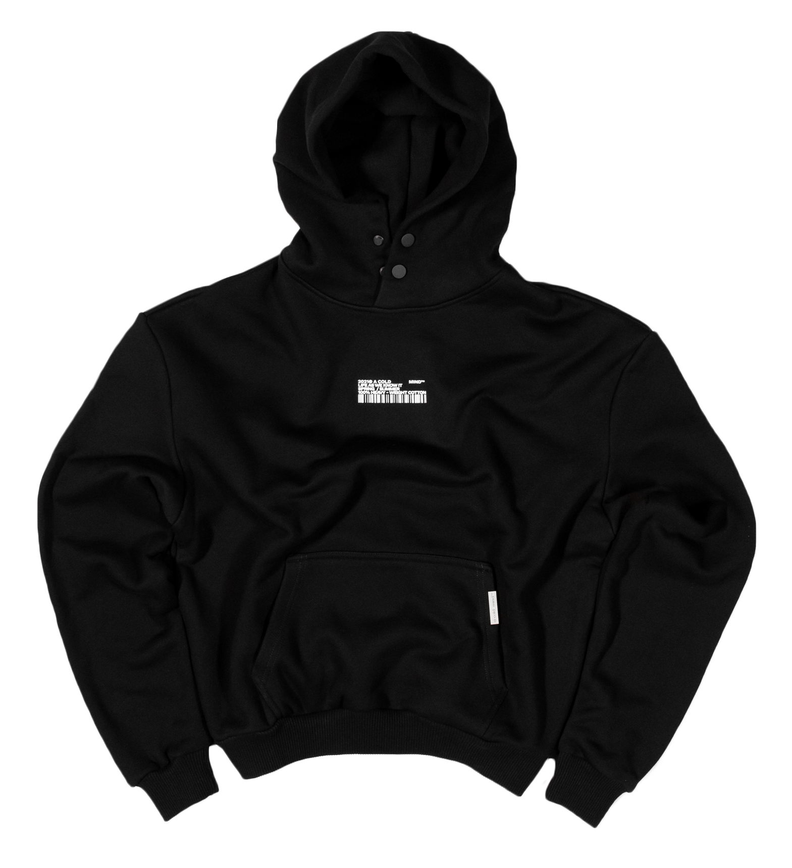 Kangaroo Pocket Hoodie | Black Hoodies | Cold-Mind